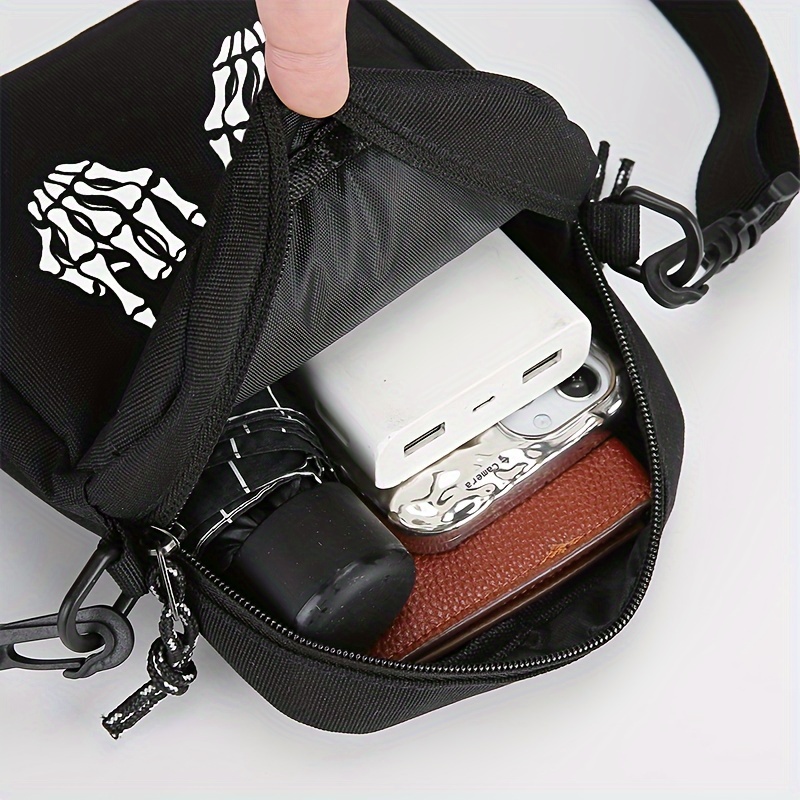 Halloween-tas crossbodytas van Oxford-stof voor heren Lichtgewicht 100-stijlvolle canvas schoudertas Kleine herentas