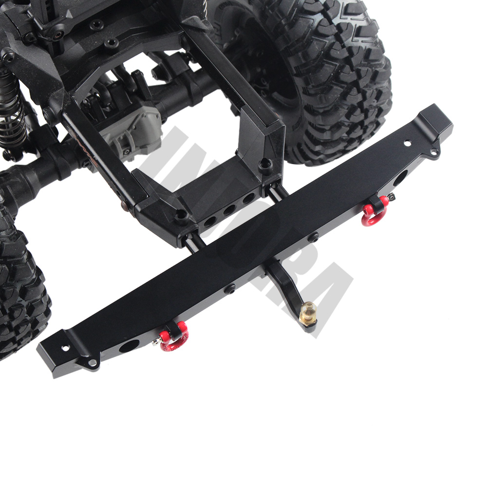 INJORA Metalen Achterbumper met LED Licht voor 1:10 RC Crawler Auto TRAXXAS TRX-4 Axiale SCX10 90046 90047