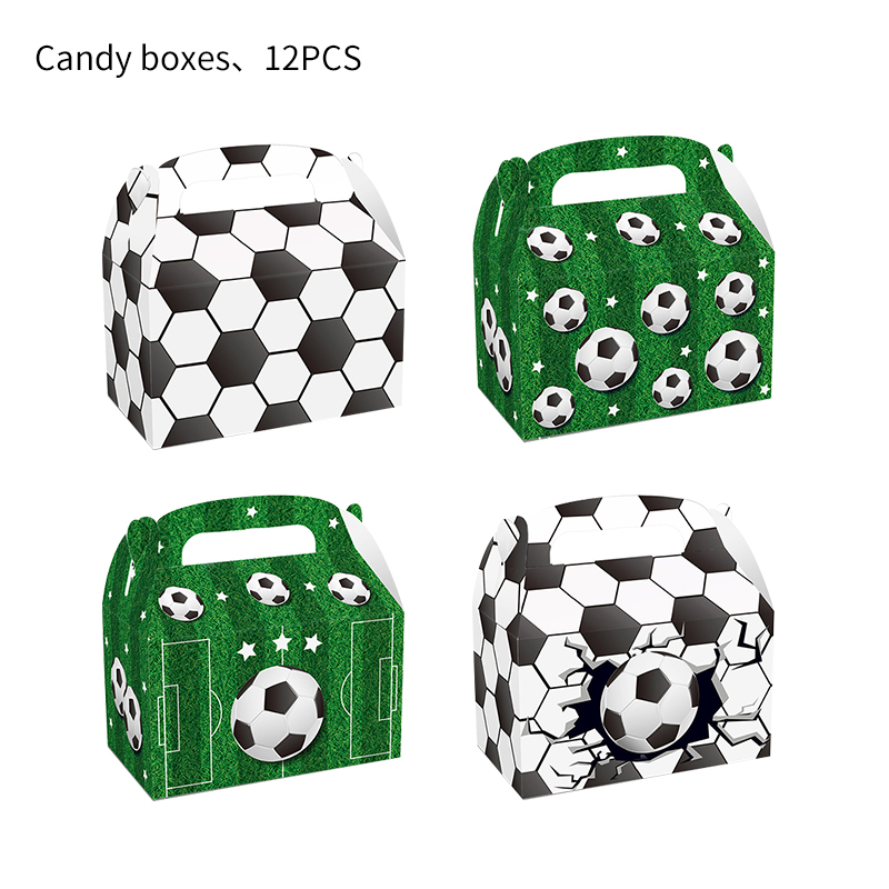 Football Birthday Decorations Children's Soccer Party Decor Supplies Tableware Plates Cups Balloon Tablecloth Backdrop Banner