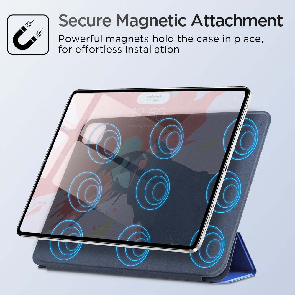 ESR for iPad Pro 11 12.9 Inch Case Secure Magnetic Smart Case for 12.9 inch iPad Pro Case with Pencil Holder 4th Generation