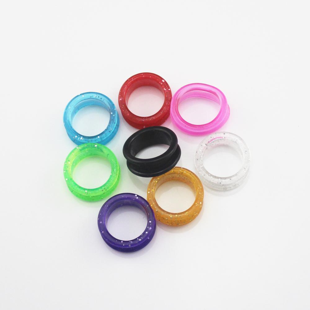 5 Stuks Silica Gel Haarschaar Ringen - Barber Dunscharen Inzet - 6 Inch Handvat
