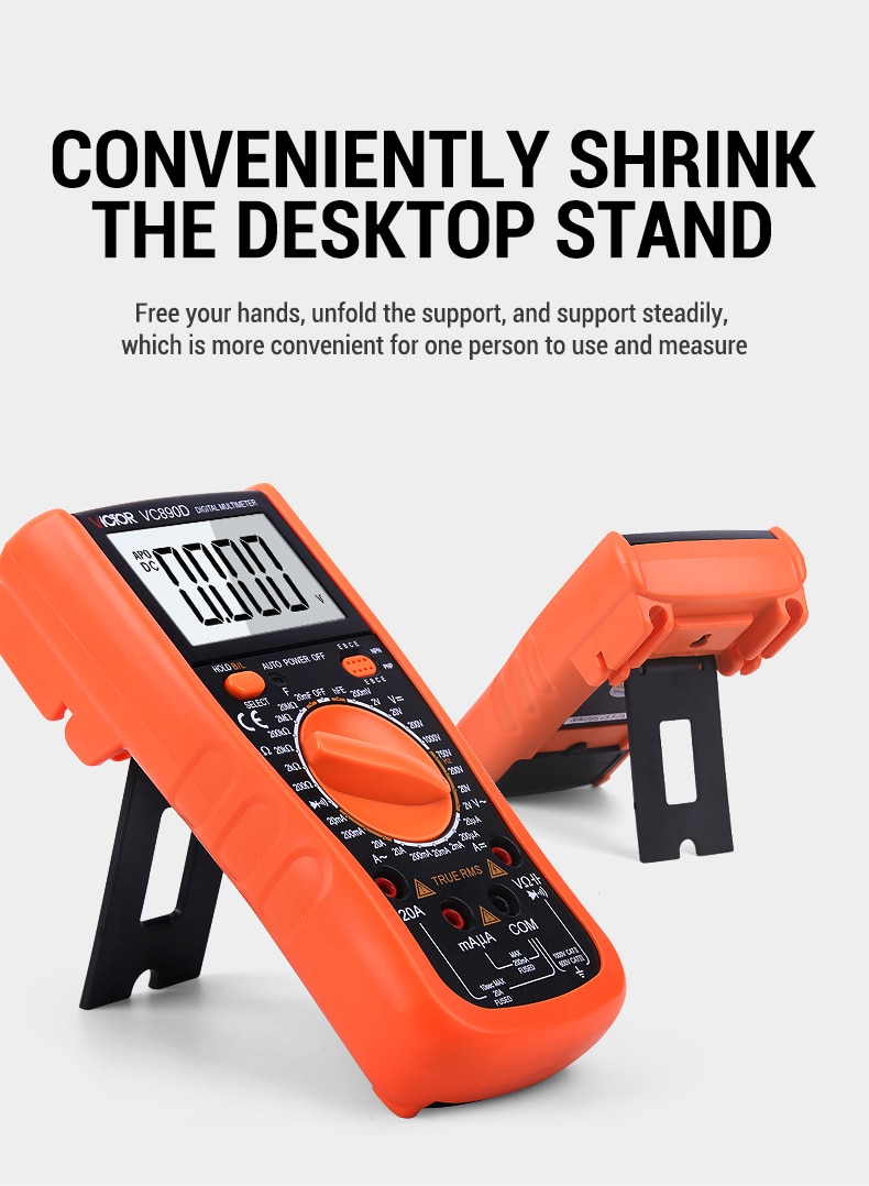 Multimètre numérique haute précision VICTOR VC890C multimètre numérique universel automatique Compact et facile à utiliser