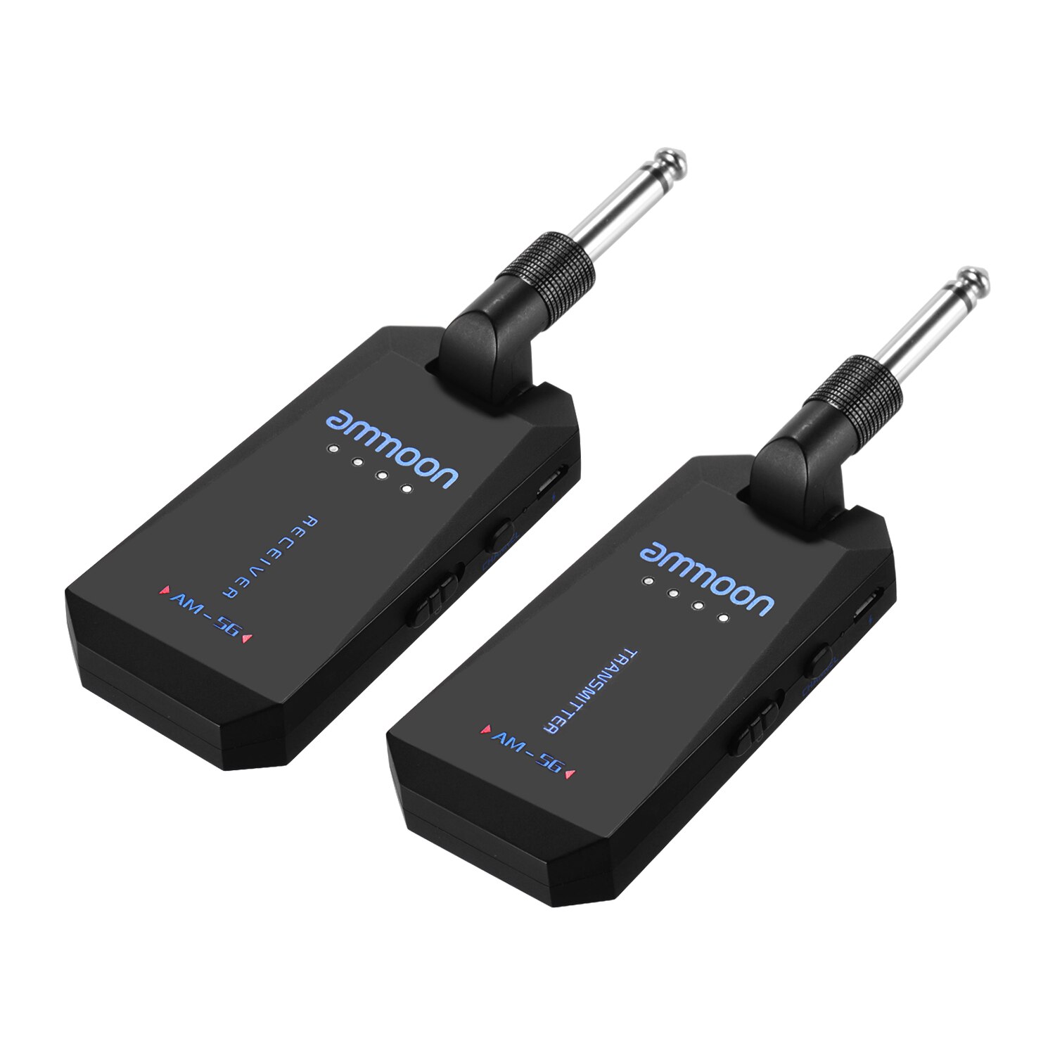 ammoon AM-5G Wireless 5.8G Guitar System Audio Transmitter and Receiver ISM Band for Electric Bass Guitars Amplifier Tools