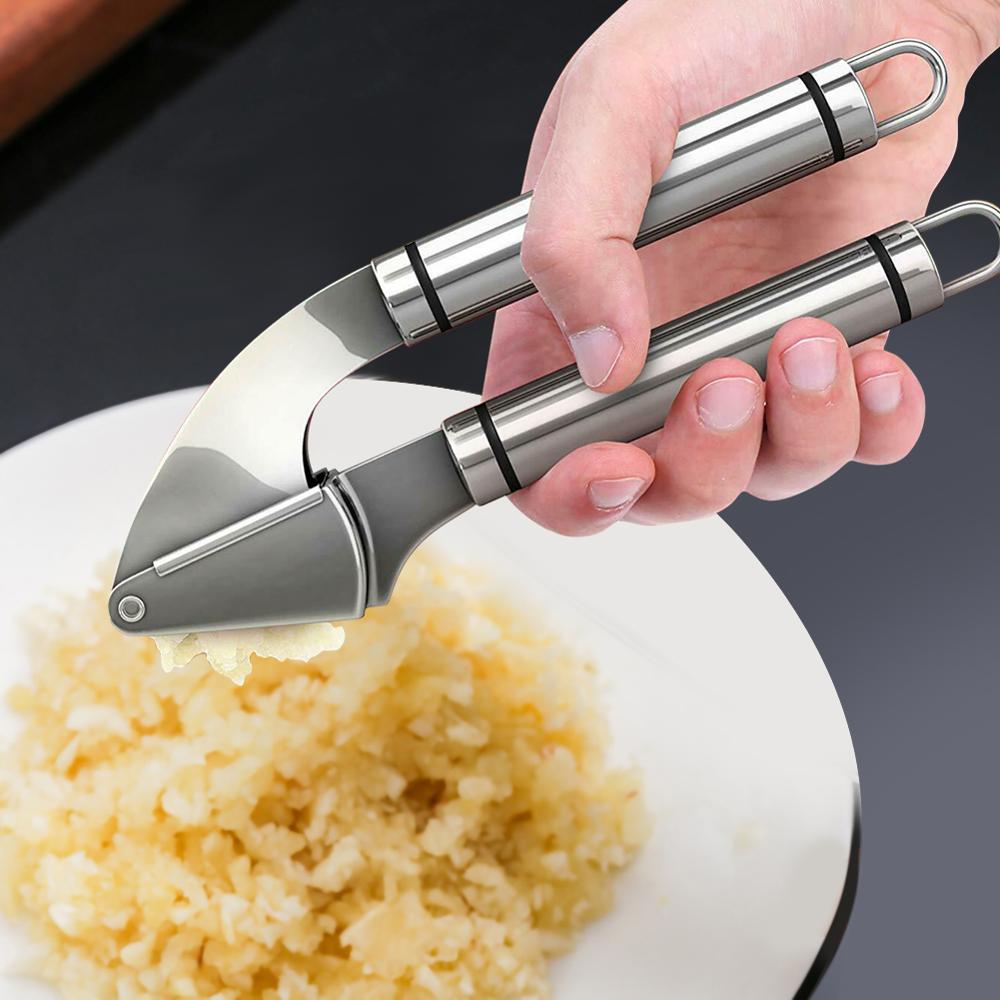 Knoflookpers Rvs Knoflook Vleesmolen Tool Professionele, Food Grade 304 Echt Roestvrij Staal Knoflook Crusher Knijper