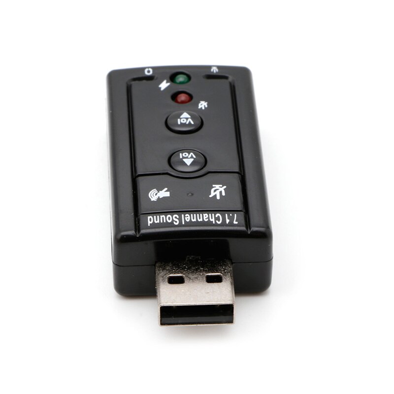 Adaptador de tarjeta de sonido Virtual 3D, 7,1 canales externos, USB 2,0, PC, portátil, negro, M2EC