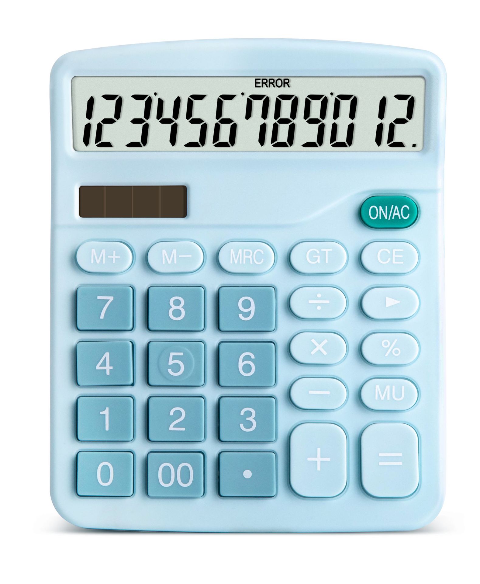 Solar Calculator 837 Desktop Calculator Student Accounting Cute Macarons Calculator Exam Supermarket Calculator: Blue
