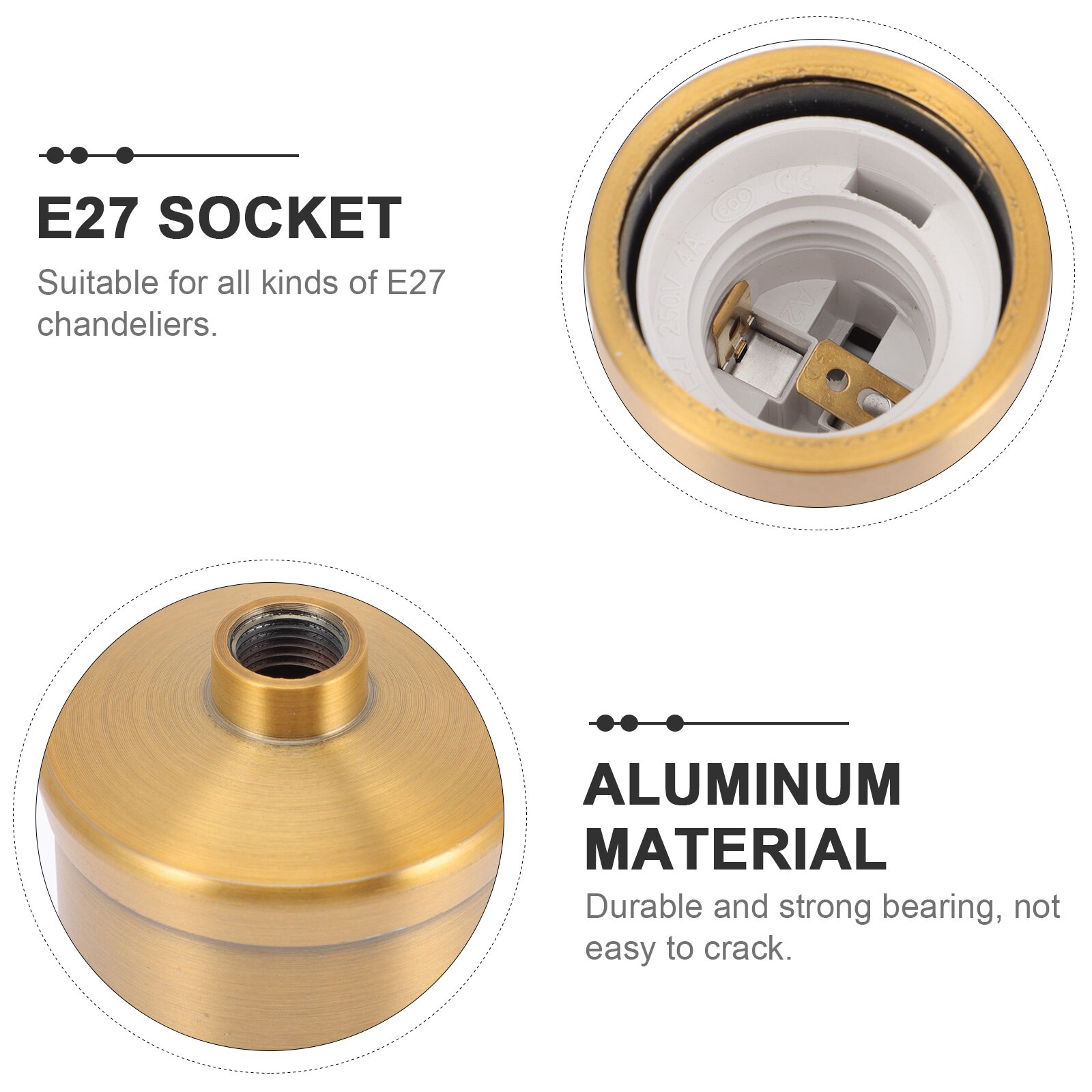 E27 Screw Light Socket Ceiling Light Holder Pendant Lamp Screw Socket Supply