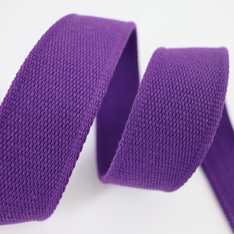 Sangles en coton et Polyester de 2M 45mm 2-2.5mm d&#39;épaisseur, pour sac à dos, étiquette, bande polarisée, accessoires de couture, bricolage: DeepPurple-45mm