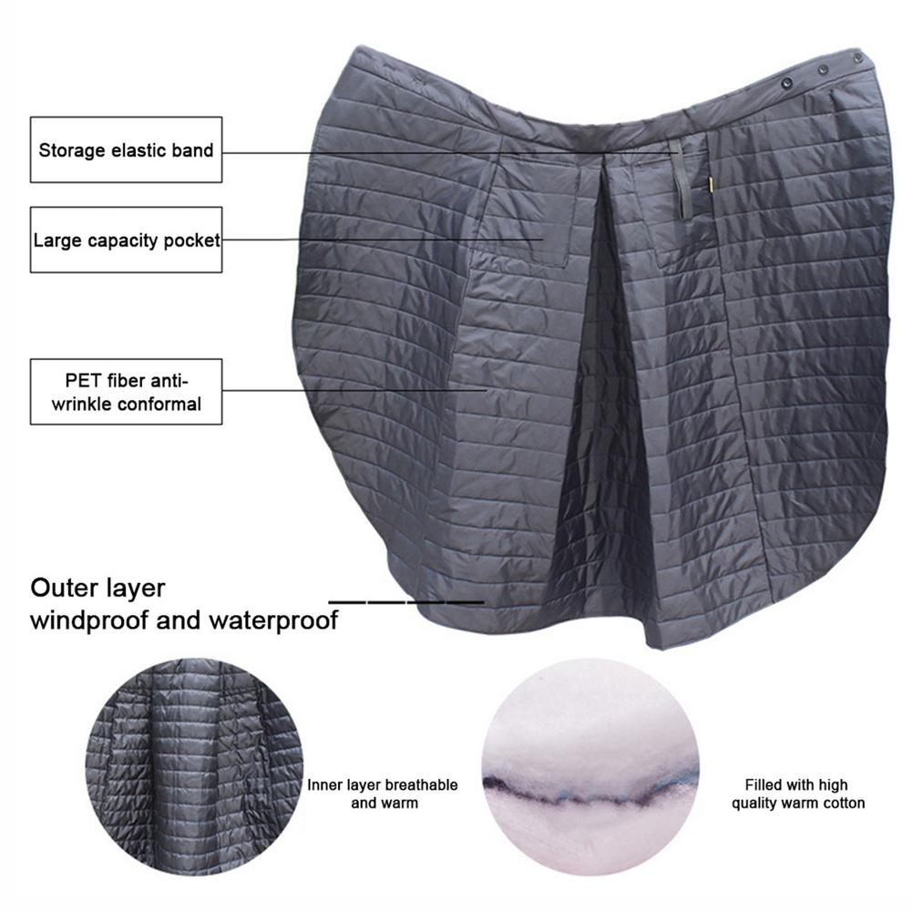 Cubierta de delantal para pierna de 80-110cm, falda de algodón gruesa para lluvia, a prueba de viento, Protector de pierna cálido para Moto, coche, Scooter, coches eléctricos, 1 pieza