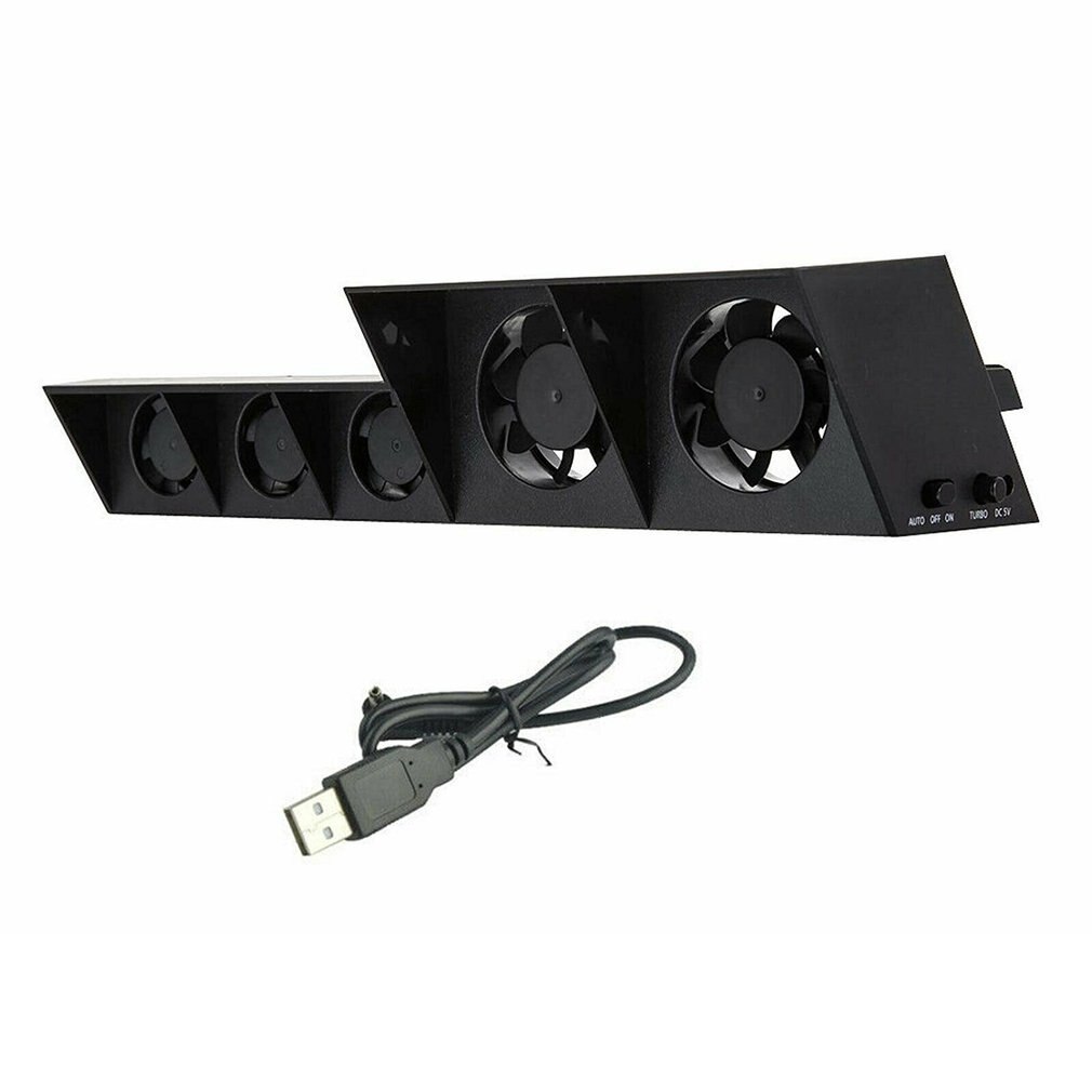Pour PS4 console réfrigérateur ventilateur de refroidissement pour PS4 externe USB 5-ventilateur contrôle de température pour Playstation 4 console