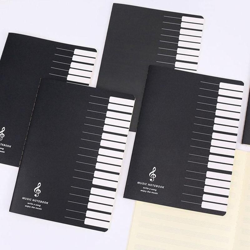 Music Practice Notebook Piano Violin Universal Five-line Notebook Piano Accessories Random Pattern For Beginners
