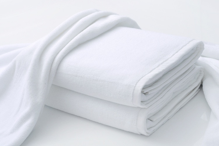 80*180cm 100*200cm Luxe Grote Hotel Witte Katoenen Badhanddoek voor Volwassenen SPA Sauna Schoonheid salon Handdoeken Sprei