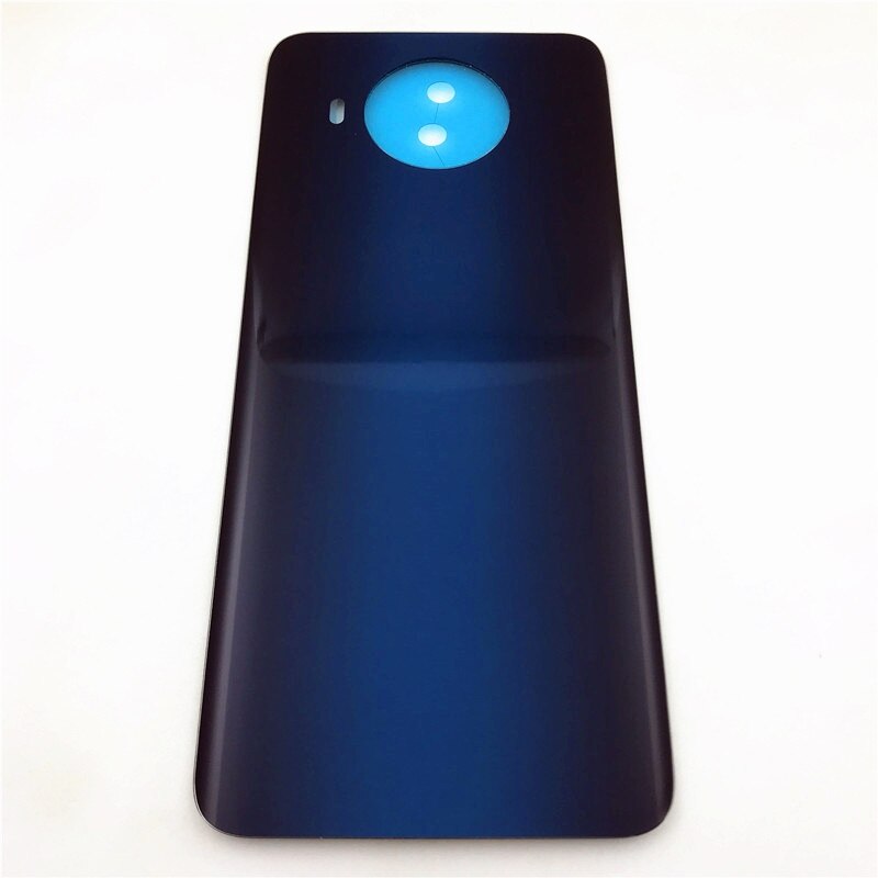 Voor Nokia 8.3 5G Ta-1243 Ta-1251 Batterij Deur Behuizing Back Glass Cover Case achterpaneel Vervanging Onderdelen: Donkerblauw