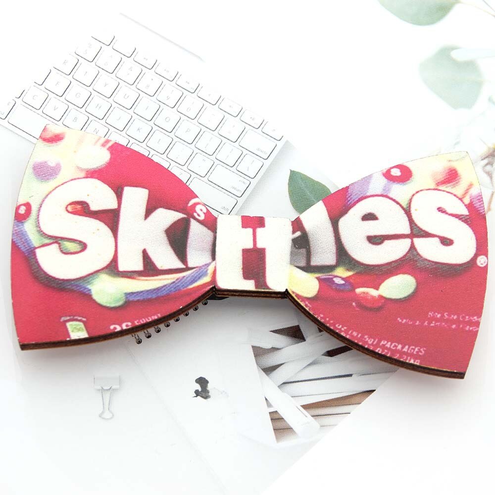 Wooden bow tie bow tie pattern: Orange