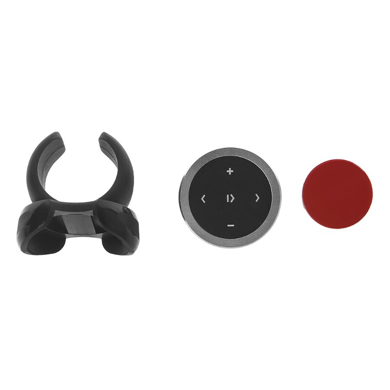 Heiße Neue 1 einstellen Multifunktions Auto Auto Drahtlose Bluetooth Medien Lenkrad Fernbedienung MP3 Musik Spieler tragbar: Silber