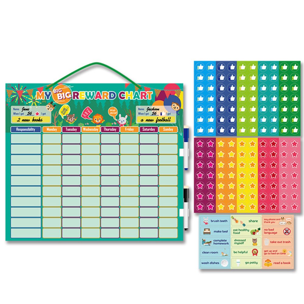 auto-regolazione Magnete Da Tavolo Tabella di Disciplina standard Buone Abitudini Tabella di Ricompensa auto Durevole disco di Crescita Bordo Appeso Ricompensa