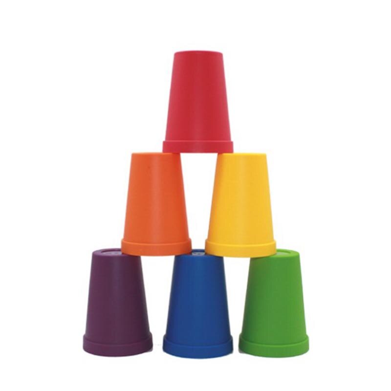 1 set Zählen Bears Mit Stapeln Tassen Montessori Regenbogen Passende Spiel Farbe Sortierung Spielzeug Für Kleinkinder Baby aufkleber Tweeze: 6cup