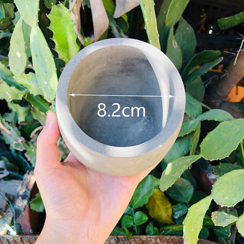 Moules en Silicone pour jardinières en béton rond bricolage Pot de fleur moule de Pot de ciment moule de récipient en béton en forme de U moule en résine époxy de Style nordique