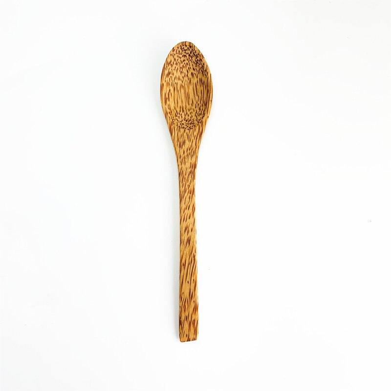 1PC Organic Coconut Palm Coconut Löffel Holz Besteck Natürliche Bambus Holz Löffel für Coconut Shell Schüssel Bambus Löffel Besteck