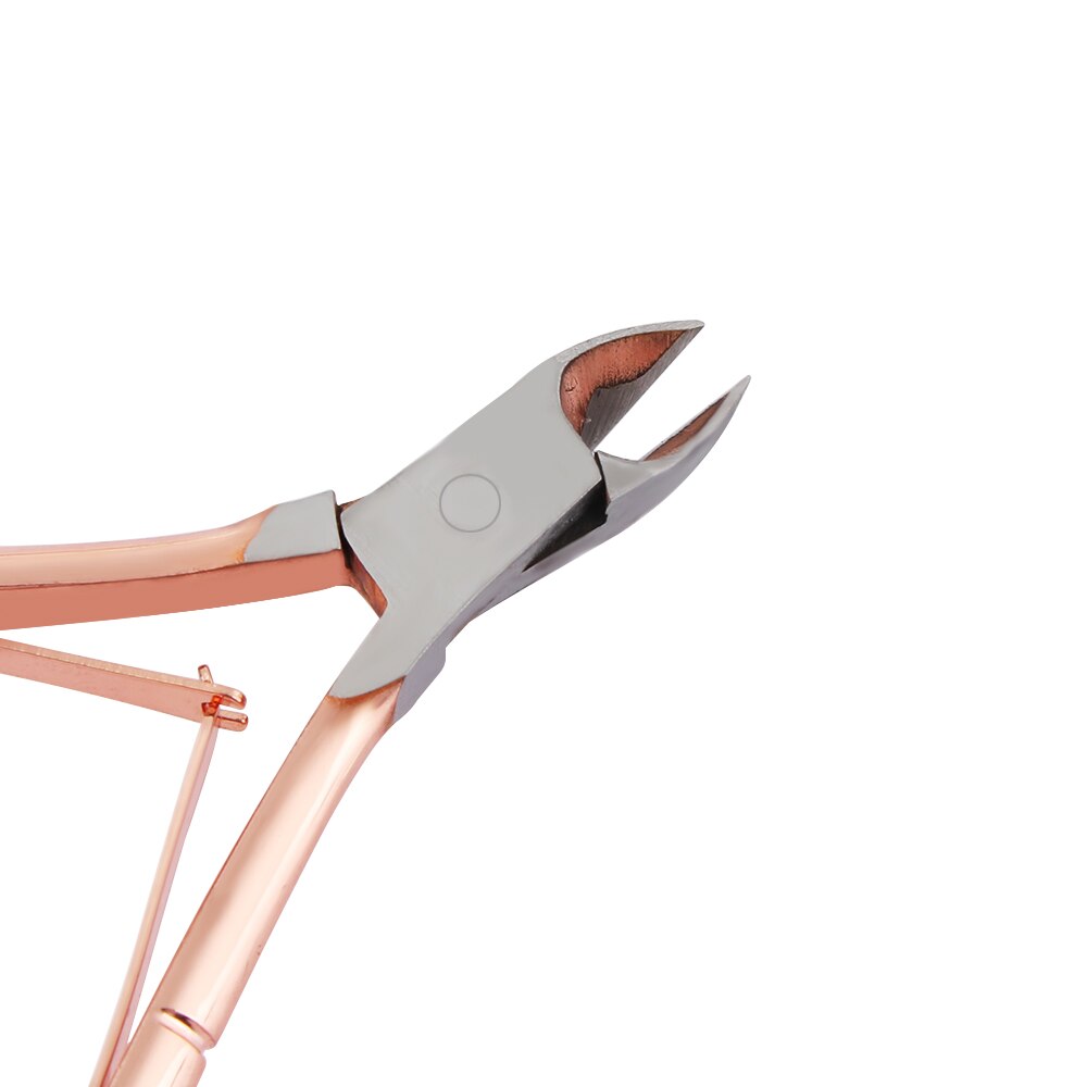 1PC Rose Gold Stainless Steel Dead Skin Remove Nail Scissors Nail Clipper Nipper Manicure Tool Nail Cuticle Cutter Grooming Tool