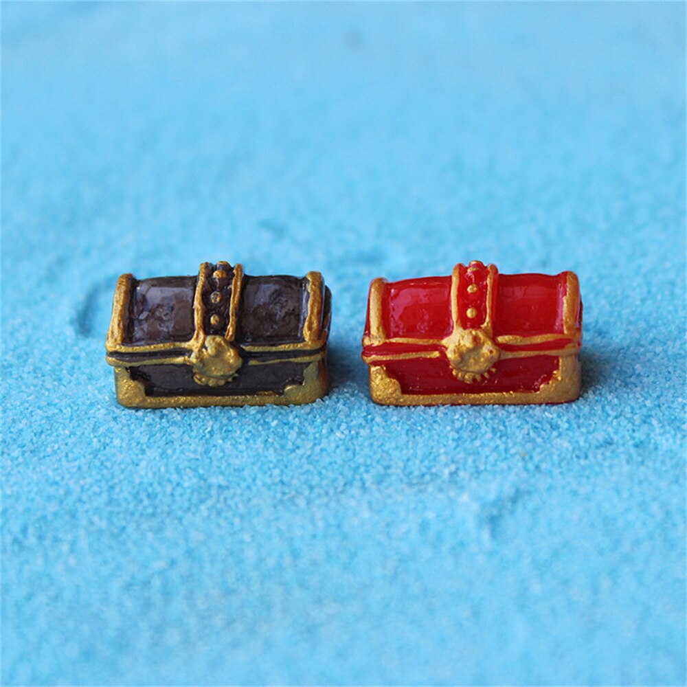 Resin Character Diver Model Treasure Treasure Box Fish Tank Decoration Marine Aquarium Aquascape Decorative Ornaments