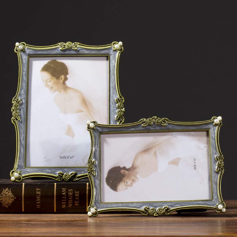 Europese Stijl Fotolijst Ornamenten Nachtkastje Bureau Decoratie Eenvoudig Fotolijst Voor Bruiloft Home Decor
