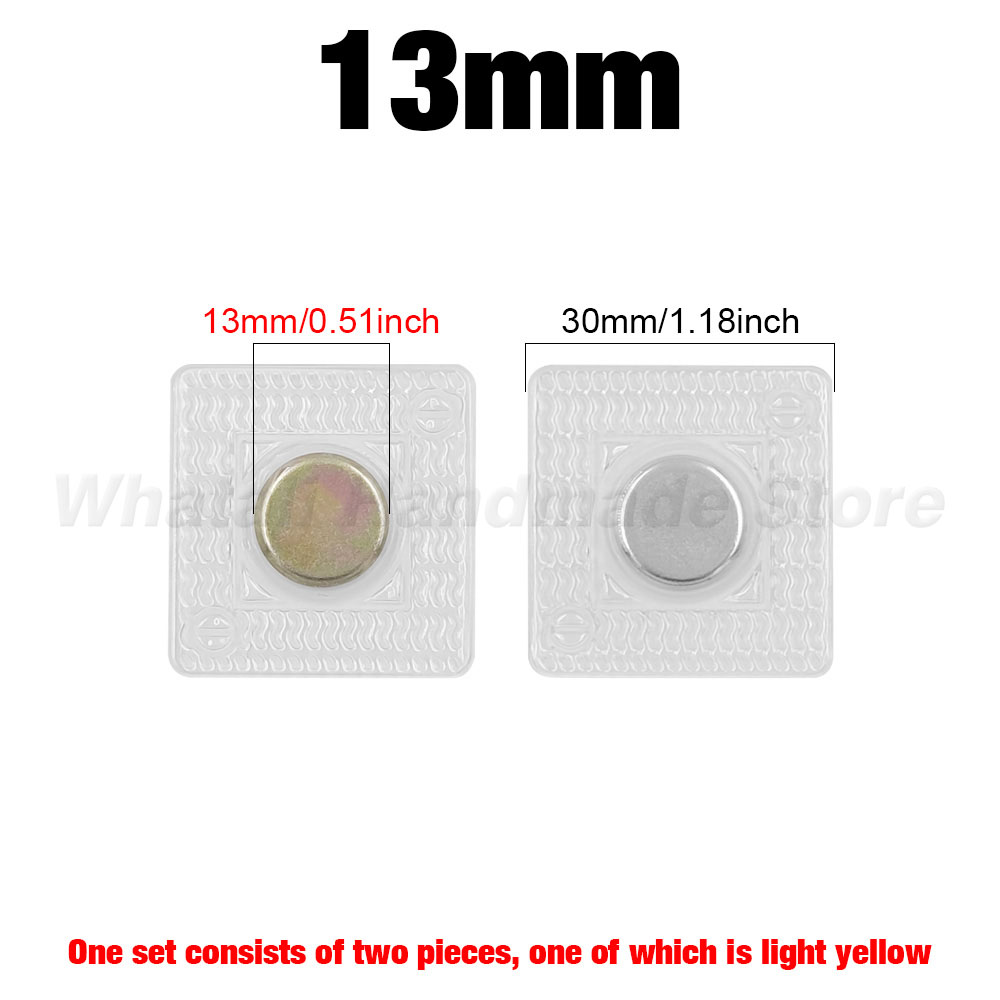 5 pares pvc invisível escondido metal forte botão de pressão magnética costura invisível ímã magnético prendedor para bolsa roupas: Prata antiga