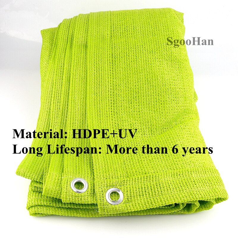 0.8X5/1.7x3m HDPE Anti-UV Emerald Green Sunshade Net Balcony Succulent Plant Ventilation Sun Shading Net Courtyard Shade Cooling