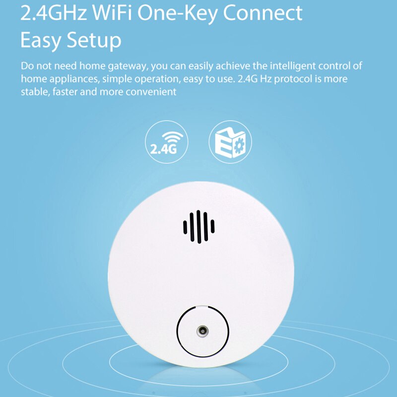 Excellent performace Personal domestic Tuya Smart life fire alarm smoke detector