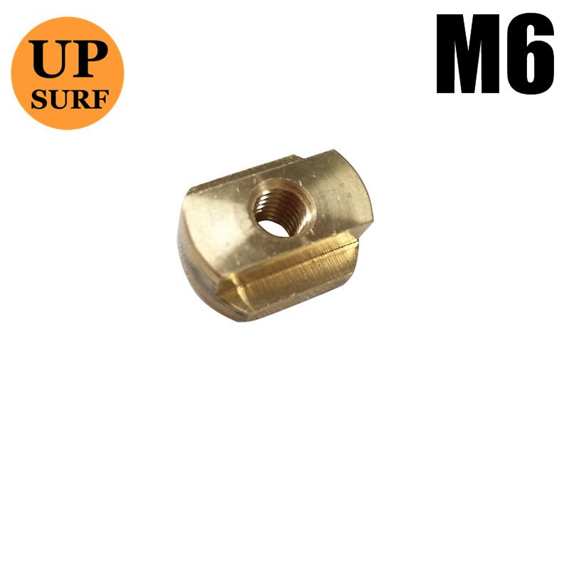 hydrofoil Mount Copper T-Nuts Nuts for All Hydrofoil Tracks Size M8/M6 Surfing Accessory: M6