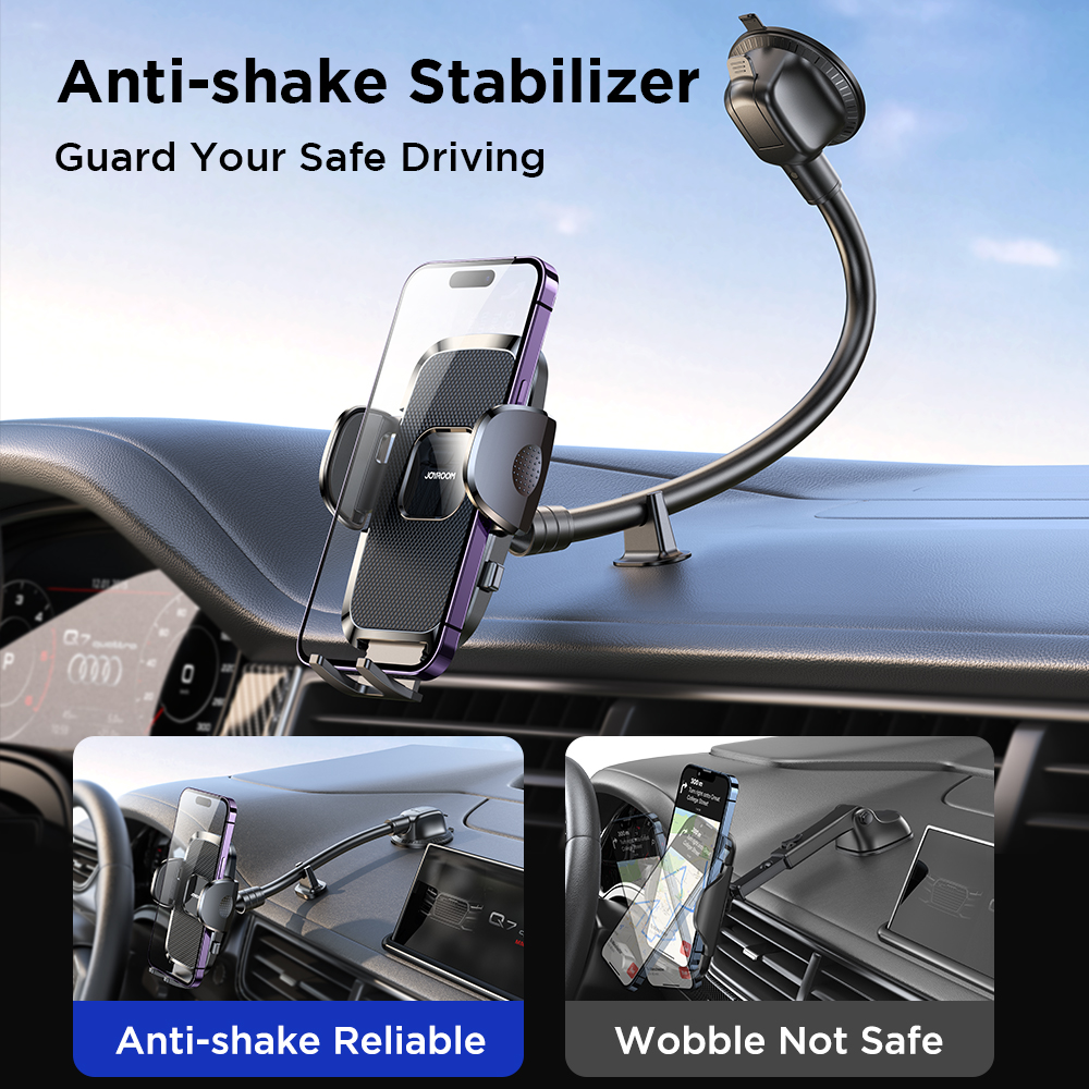 Joyroom telefoonhouder voor auto【360 ° Breedste weergave】, universele handsfree telefoonhouder voor iPhone 15 14 13 12 Pro Max Huawei Xiaomi