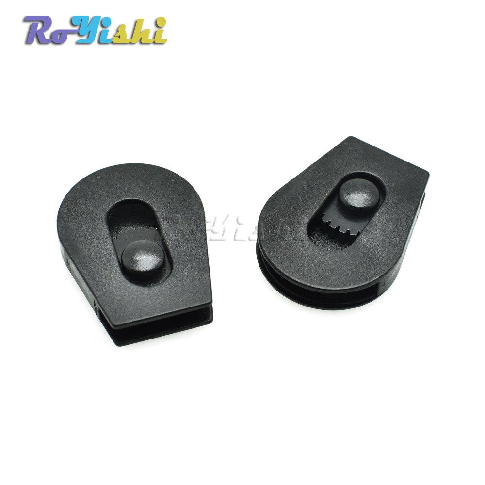 50pcs/pack 1/8"(4mm)Cord Lock Ends Stopper Drawstring Sliding Plastic Wheel Pull-Strings Stopper For Shoe Cloth Bag