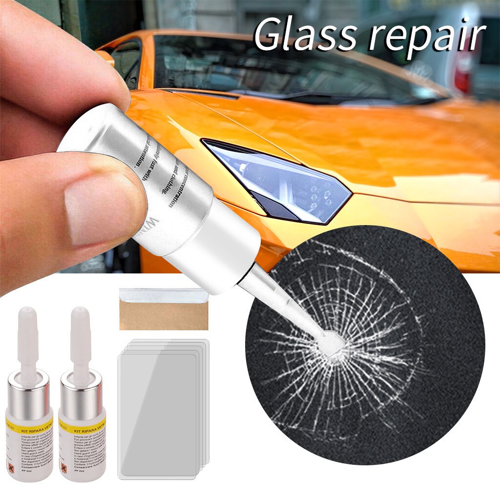 Automotive Glass Nano Repair Fluid Upgrade Car Window Glass Crack Chip Repair Tool Kit Crack nano-repair fluid Accessories