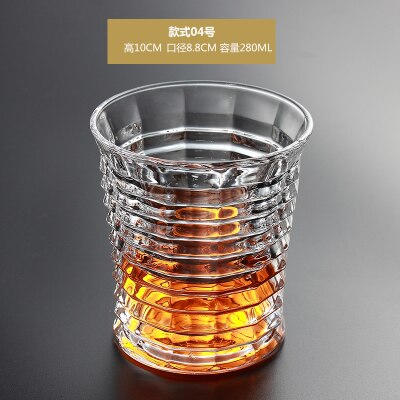 Verre en cristal trempé pour eau chaude et froide, 1 pièce, verres créatifs à vin blanc, liqueur à boire, whisky: 04