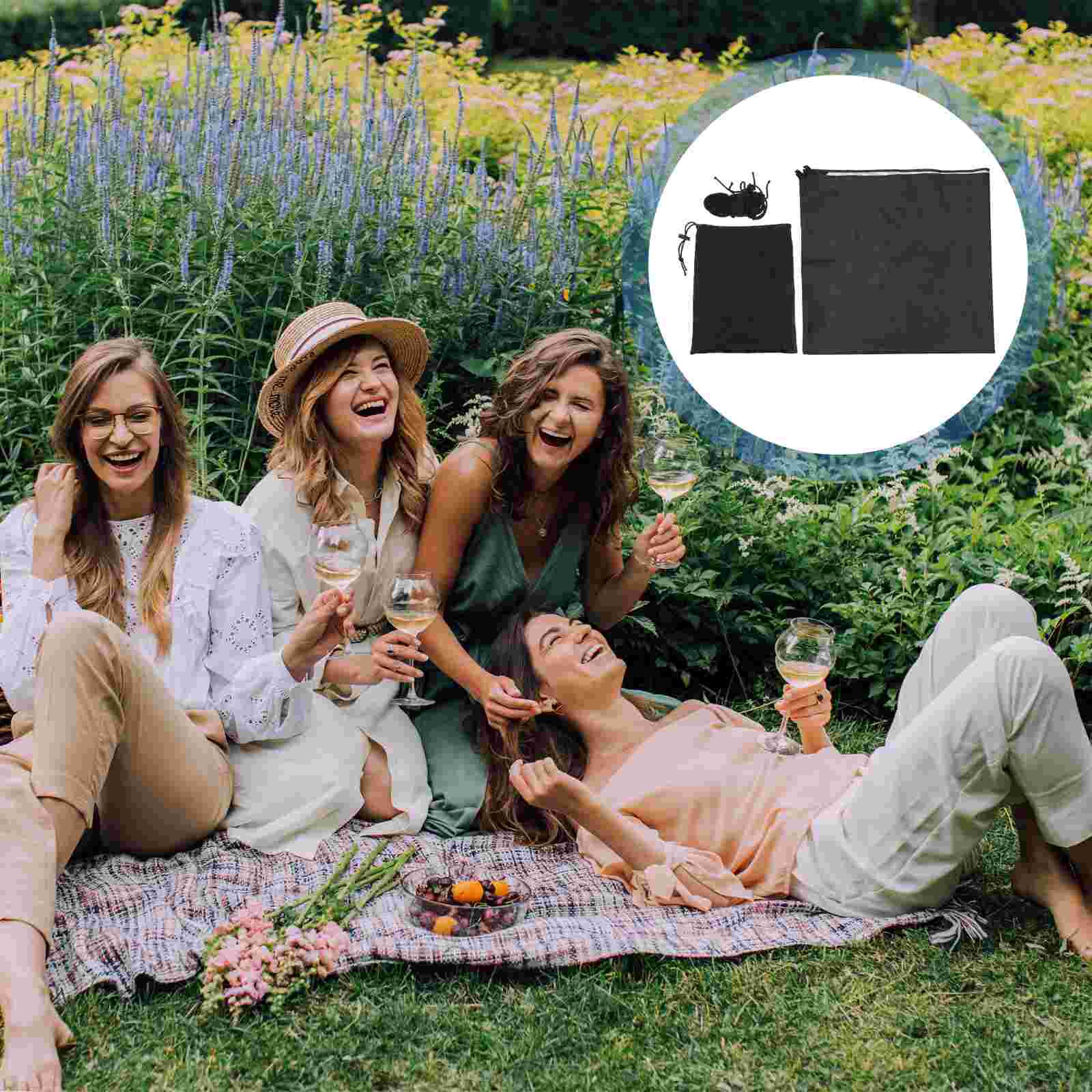 1 Set Waterproof Picnic Blanket Portable Outdoor Cushion Multi-functional Beach Tent