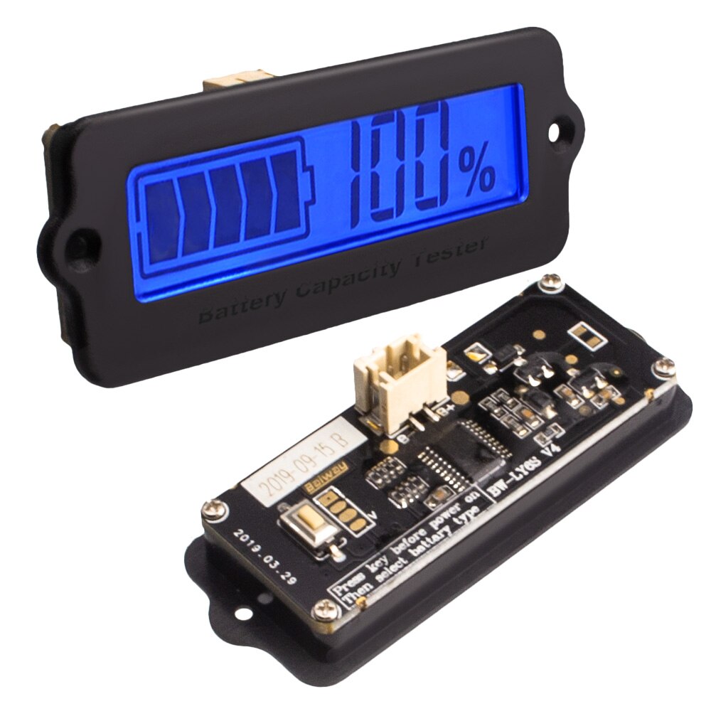 External Mounted LCD Digital Battery Capacity Indicator Tester for Lead-Acid Lithium Battery 12003091
