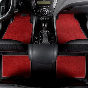 Kalaisike universal bil gulvmåtte til haval alle modeller  h3 h4 h1 h2 h6 h7 h5 h8 h9 m6 h2s h6 coupe bil styling biltilbehør: Rød