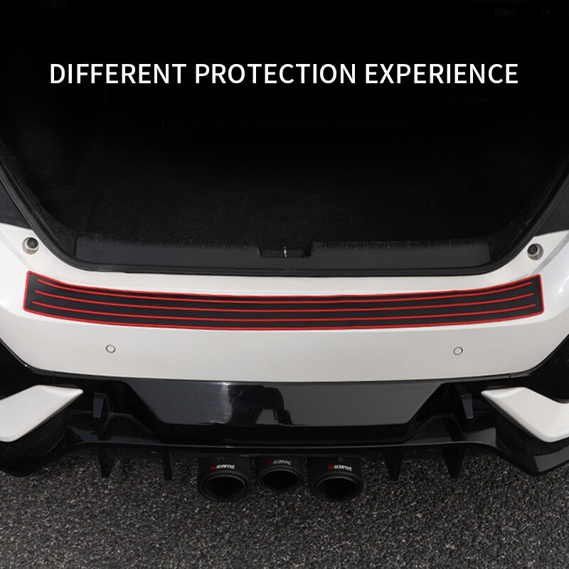 Universal Car Trunk Door Guard Strips Sill Plate Protector Rear Bumper Guard Rubber Mouldings Pad Trim Cover Strip Car Styling