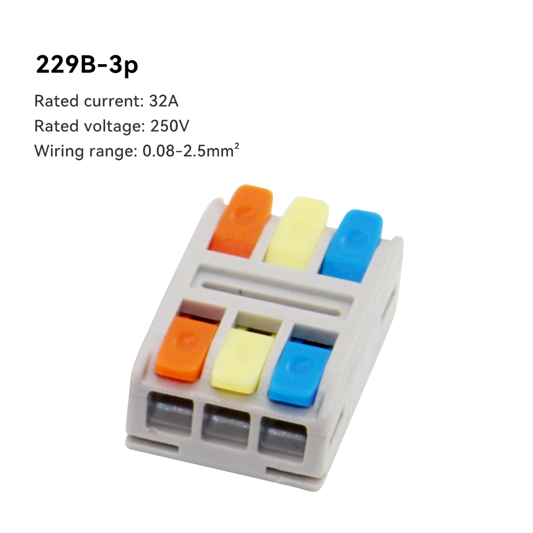 10PCS Quick Electrical Wire Connectors Universal Compact Splicing Terminal Blocks Push-in Home Cable Connectors: black