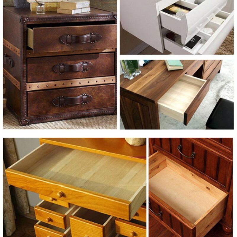 Stainless Steel Drawer Slides Three-section Rebound Slides Furniture Cushioning Damping Slides Smooth and Silent Slides