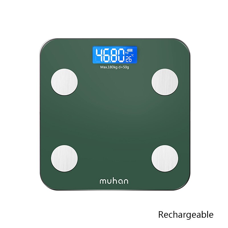 Electronic Weight Scale Bathroom scalesPrecision Weight Scale Weighing tool Weight Scale Household Body Scale весы напольные: B-green