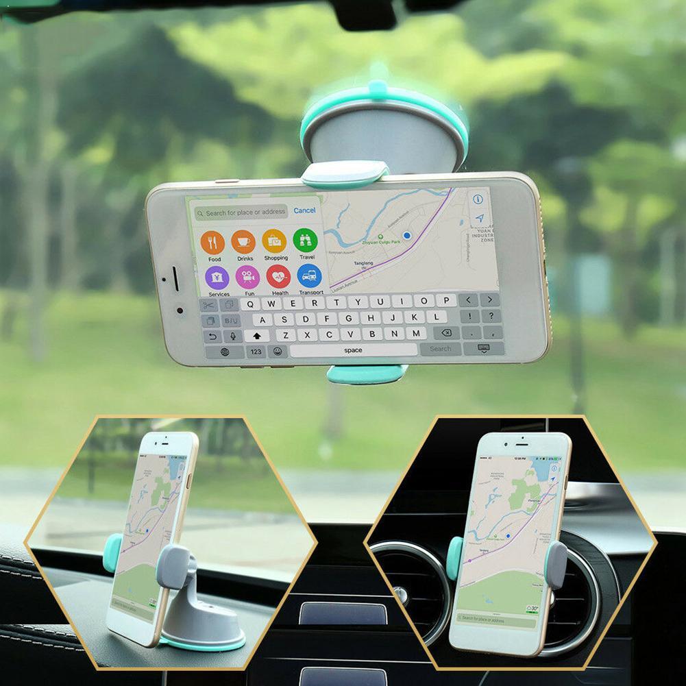 3 In 1 Auto Voorruit Dashboard Houder Zuig Ondersteuning Houder Mobiele Cup Stand Voor Auto Mobiele Telefoon Gps O8V5