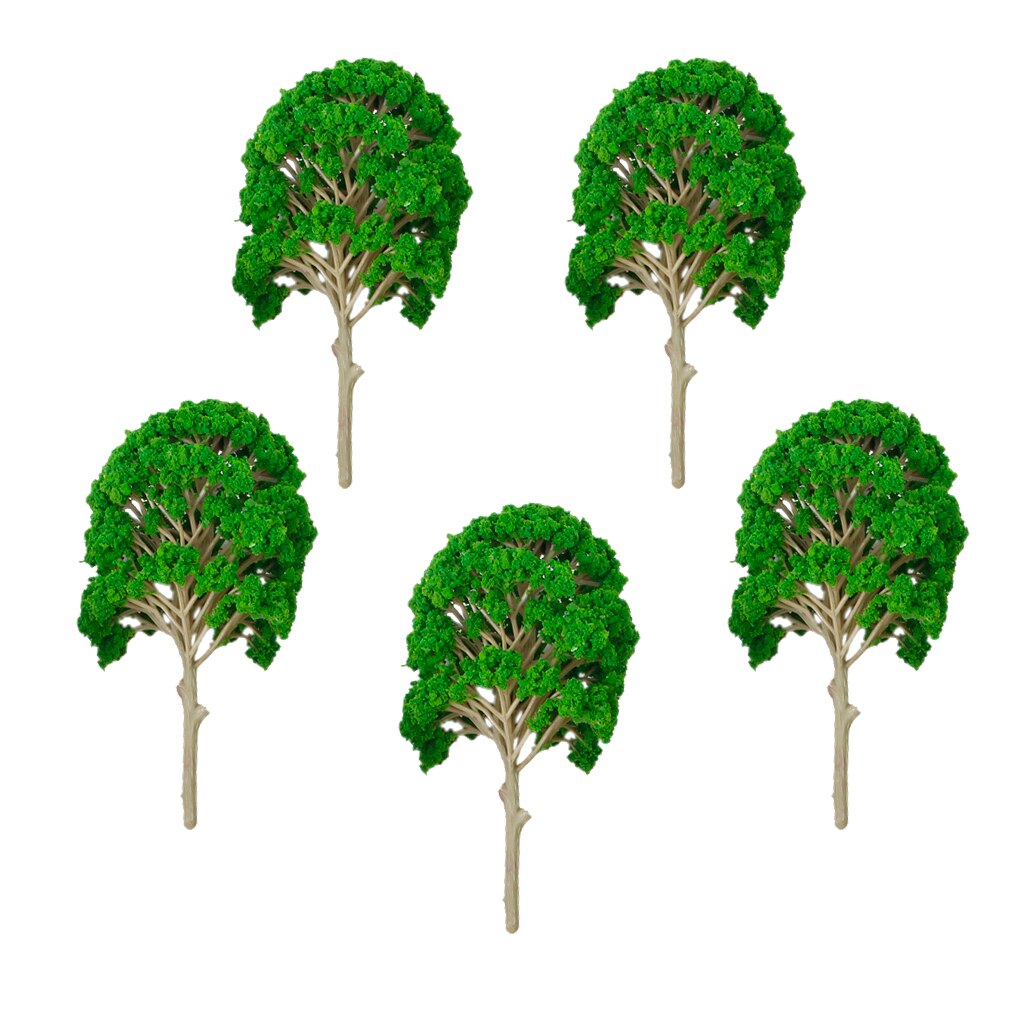 15 Cm Model Boom Bos Planten Maken Accessoires Ho Trein Spoorweg Spoorweg Landschap Diorama Of Layout, pack Van 5