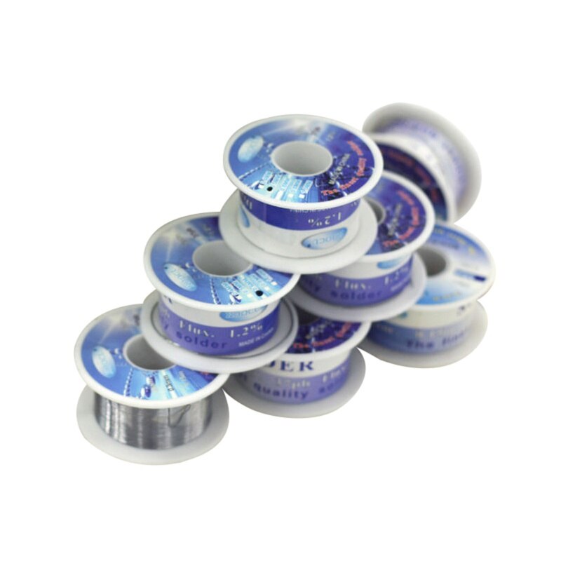 Fil de soudure étain 0.4/0.5/0.6/0.8/10mm CF-10 PB37/SN63 rouleau de plomb propre colophane noyau de soudage fil de soudure Flux bobine Tube #7