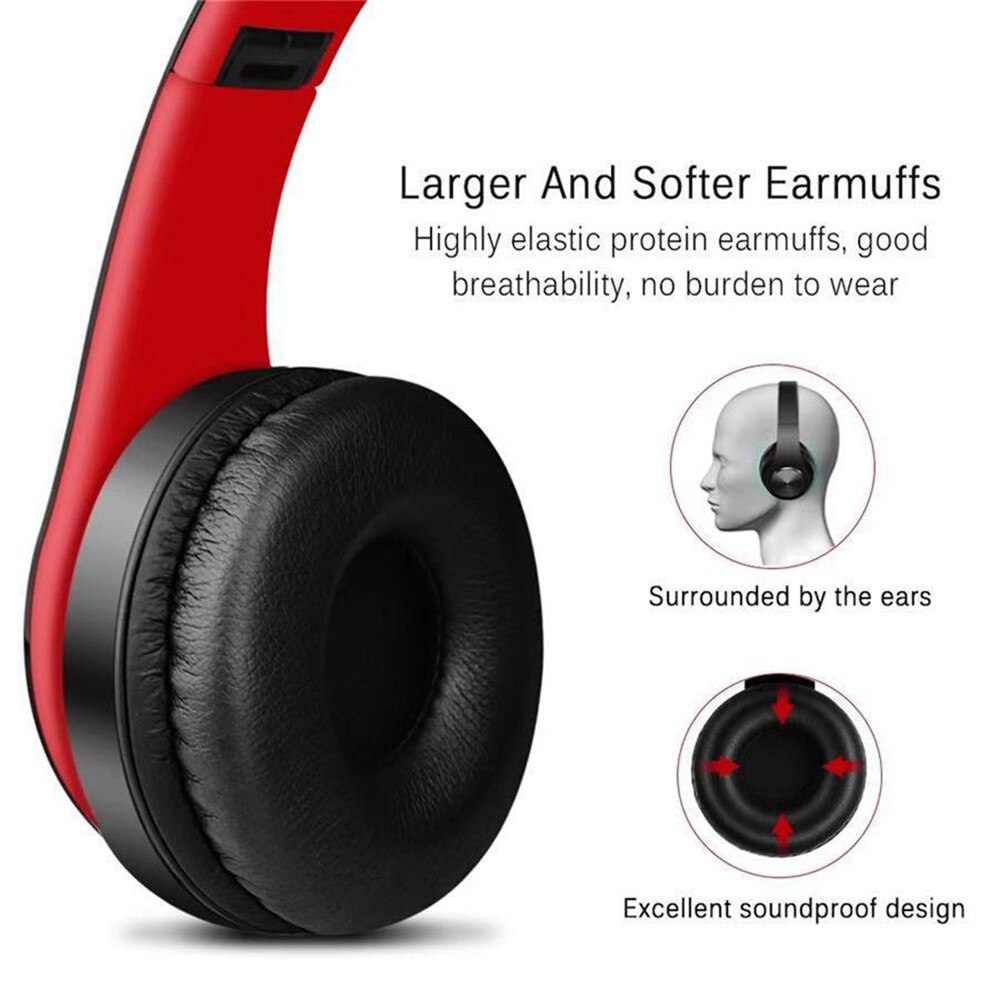 LOVEBAY Bluetooth Headphones Over Ear - Wireless Noise Cancelling, Foldable Stereo Headset with Microphone, Super Bass
