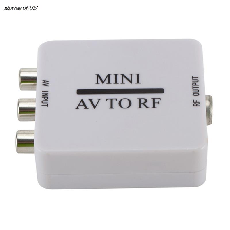 RCA/Composite A/V To RF/Coax/Coaxial Converter RF Modulator AV 2 COAX Adapter
