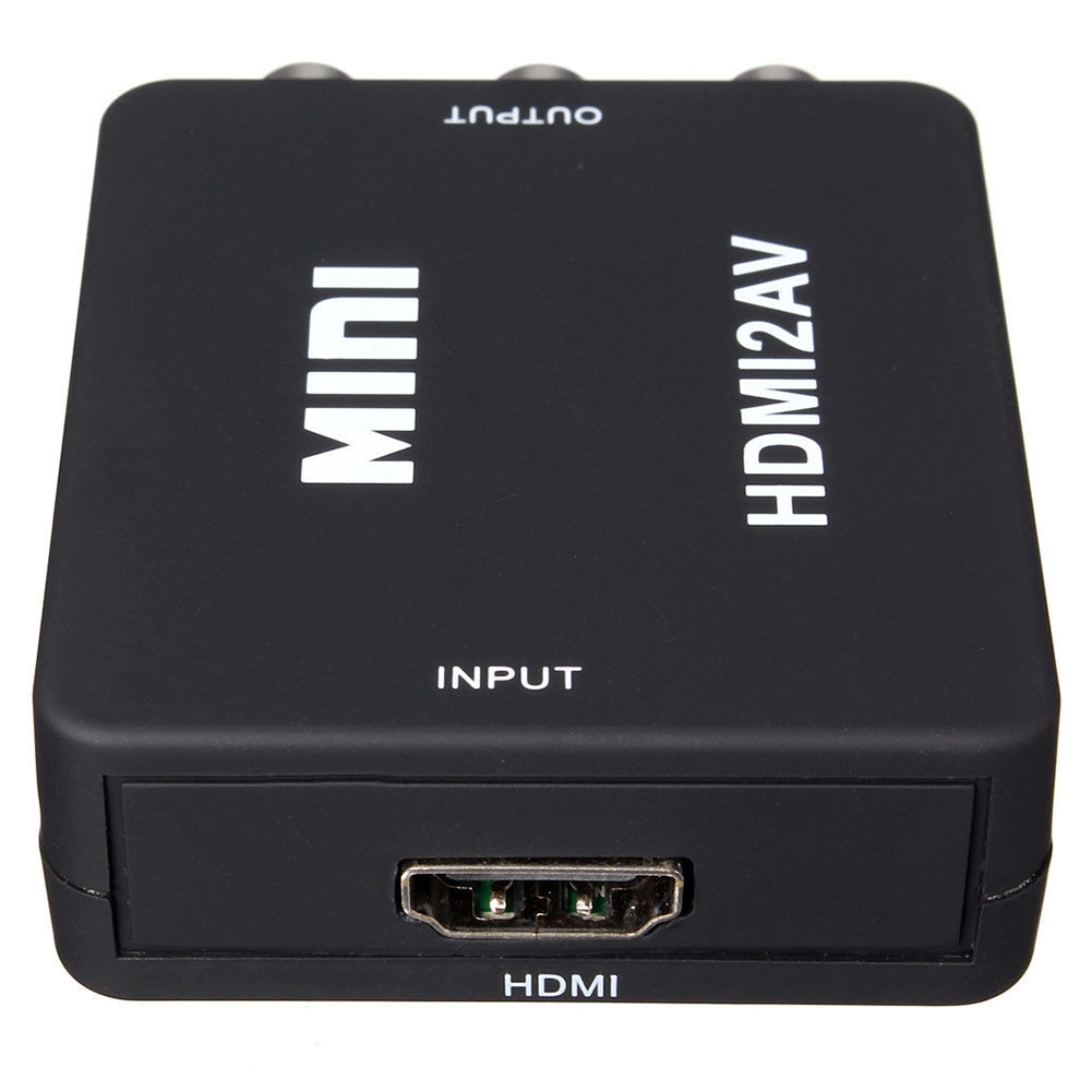 Mini HDMI to RCA Composite Video Audio AV Adapter Converter Adapter 720P 1080P