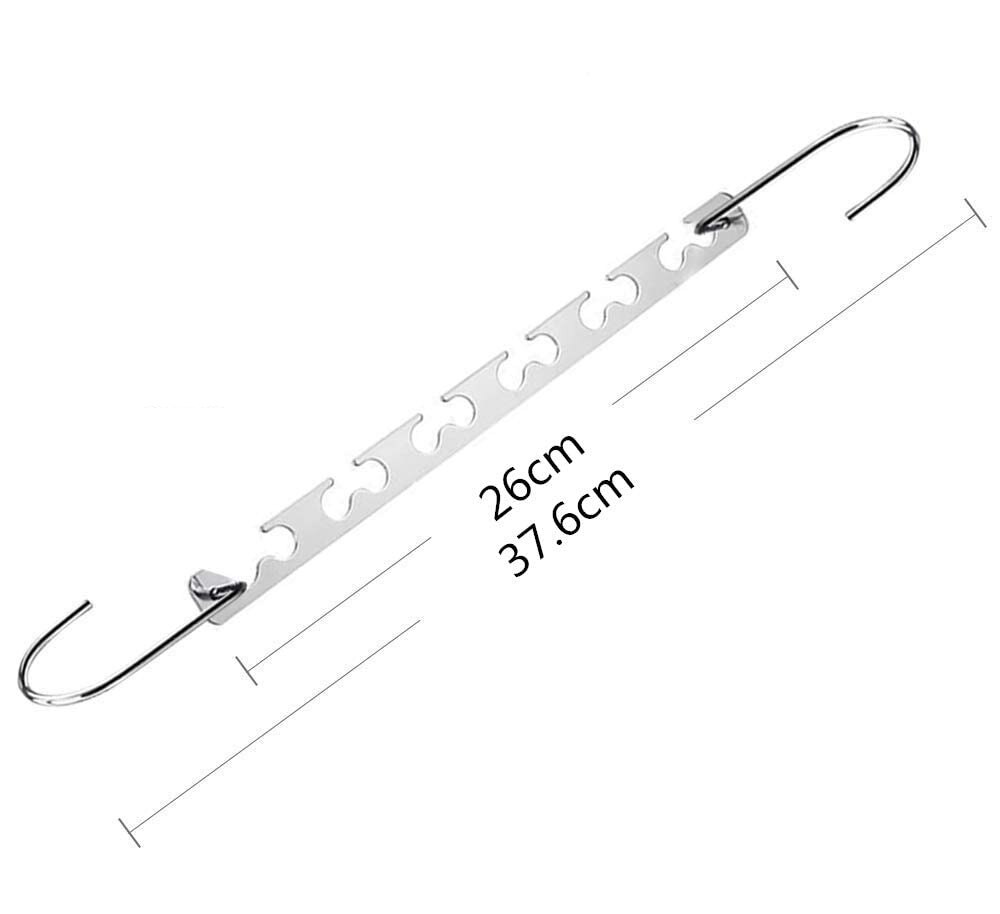 Multi Functie Metalen Wonder Magic Closet Hanger Organisator Haak Ruimtebesparend Kledingrek Hanger: 1