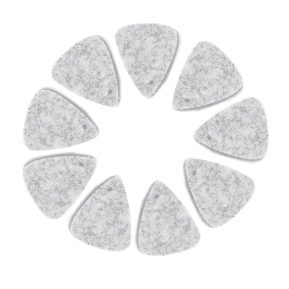 Plectre de guitare électrique en feutre doux, 10 pièces, médiator utile, mandoline plectre, pièces de musique: GRAY