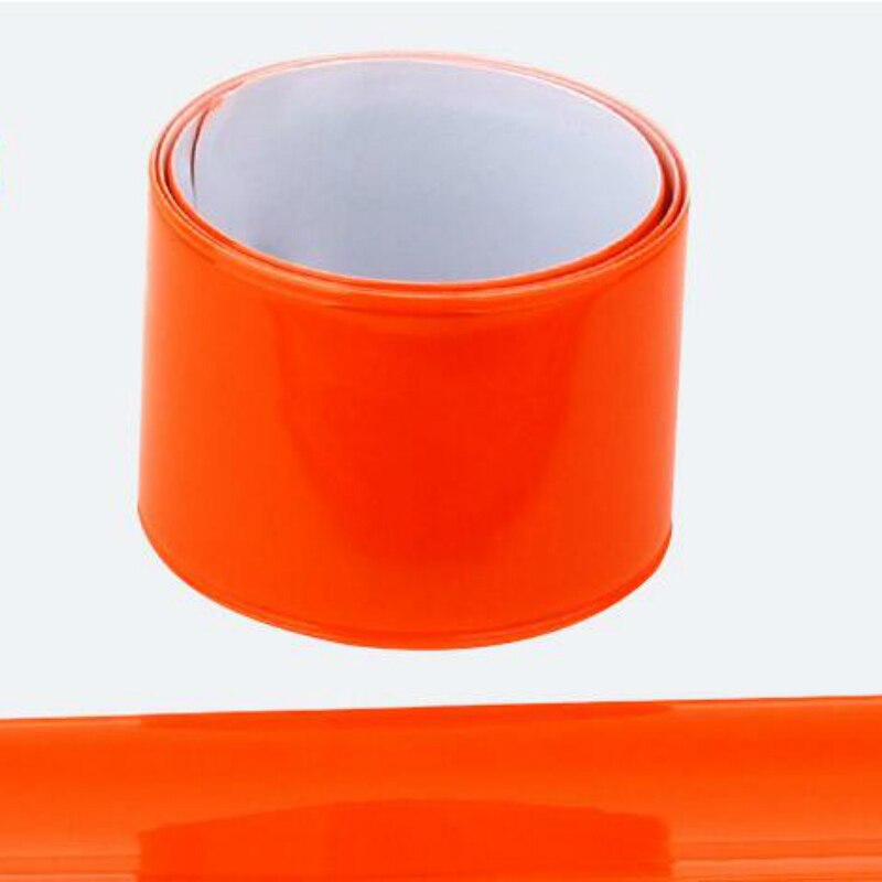 1PC 40cm Reflektierende Band Aufkleber Warnung Fahrrad Sicherheit Fahrrad Krawatte Bein Gurt Hosen Fluoreszierende Band: Orange